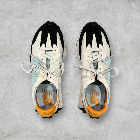 ★ New Balance 327 ‘Moonbeam Madras Orange’ Multi-Color Suede Sneaker ★ - Picture 5 of 9